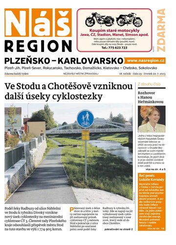 Obálka e-magazínu Náš Region - Plzeňsko 29/2023