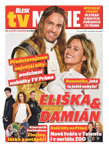 Obálka e-magazínu Blesk Tv manie 26.8.2023