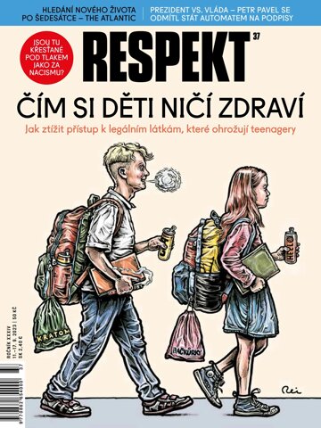 Obálka e-magazínu Respekt 37/2023