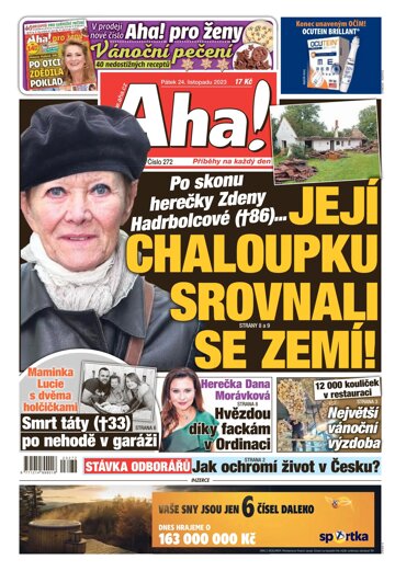 Obálka e-magazínu AHA! 24.11.2023