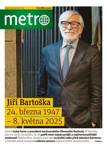 Obálka e-magazínu deník METRO 9.5.2025