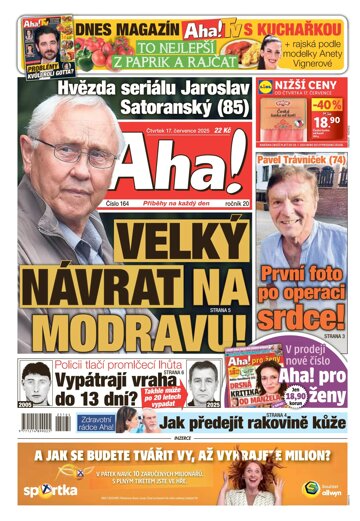 Obálka e-magazínu AHA! 17.7.2025