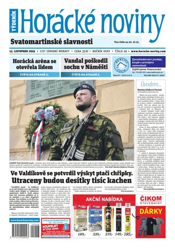 Obálka e-magazínu Horácké Noviny 46/2025