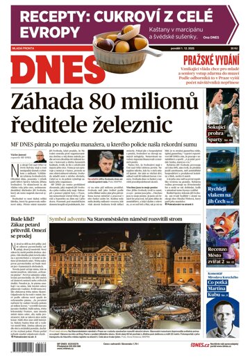 Obálka e-magazínu MF Dnes 1.12.2025