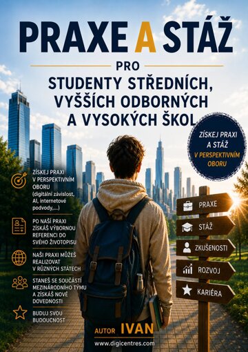 Obálka knihy Praxe a stáž pro studenty středních, vyšších odborných a vysokých škol