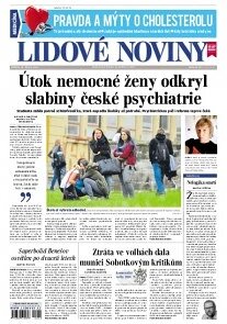 Obálka e-magazínu Lidové noviny 15.10.2014