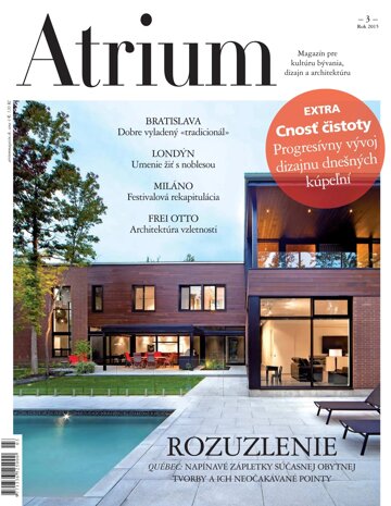 Obálka e-magazínu ATRIUM leto 2015