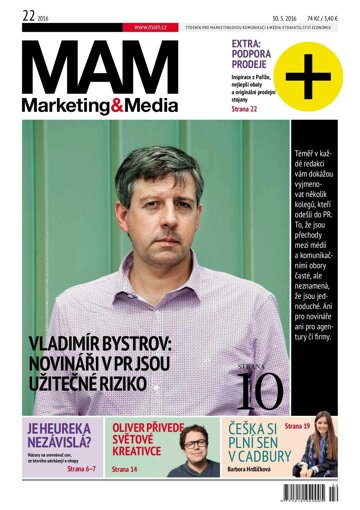 Obálka e-magazínu Marketing & Media 22 - 30.5.2016