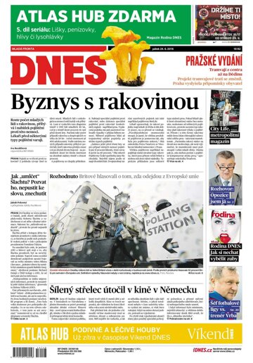 Obálka e-magazínu MF Dnes 24.6.2016