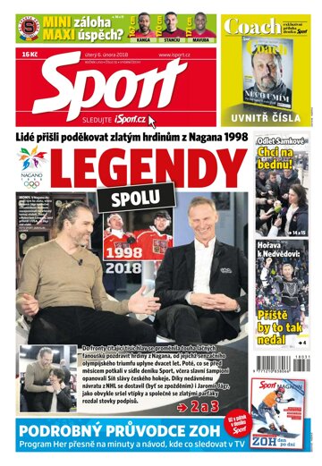 Obálka e-magazínu Sport 6.2.2018