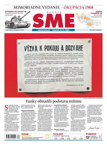 Obálka e-magazínu SME 21.8.2018