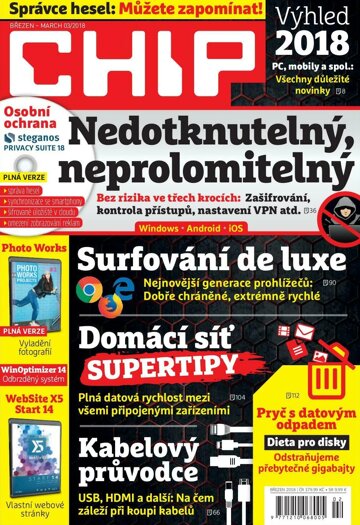 Obálka e-magazínu CHIP 3/2018