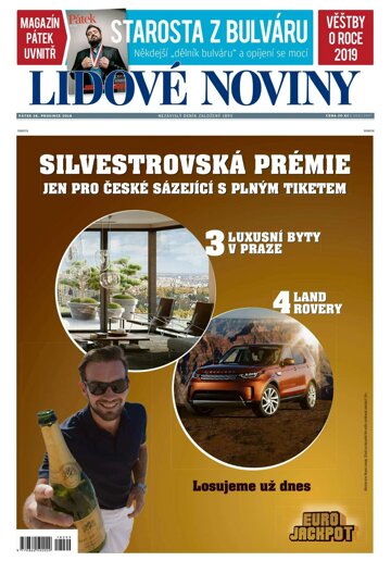 Obálka e-magazínu Lidové noviny 28.12.2018