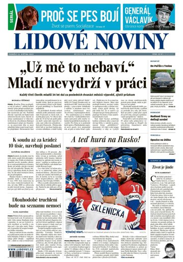 Obálka e-magazínu Lidové noviny 13.5.2019