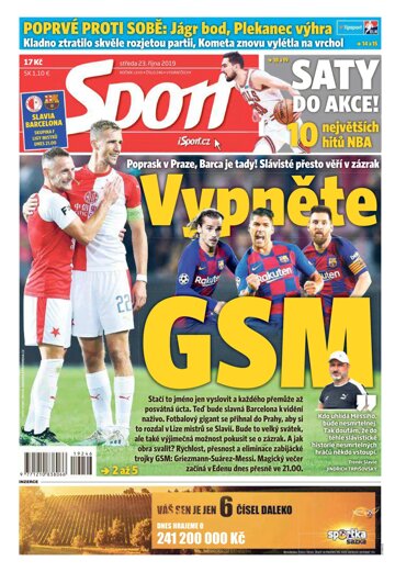Obálka e-magazínu Sport 23.10.2019