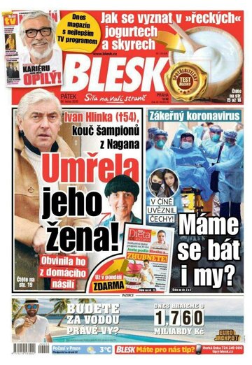 Obálka e-magazínu Blesk 24.1.2020