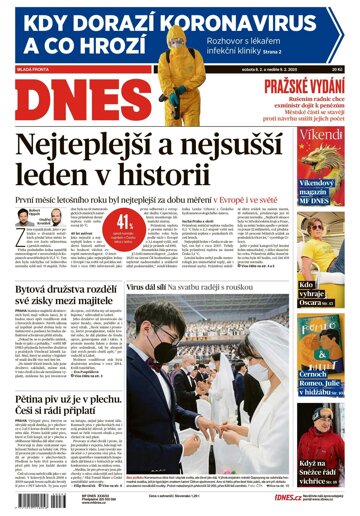 Obálka e-magazínu MF Dnes 8.2.2020