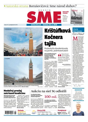 Obálka e-magazínu SME 20/6/2020