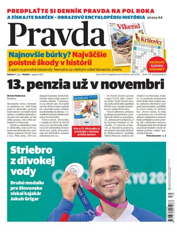 Obálka e-magazínu Pravda 31. 7. 2021