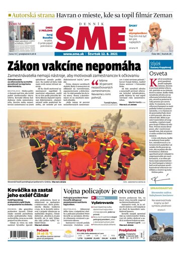 Obálka e-magazínu SME 12-8-2021