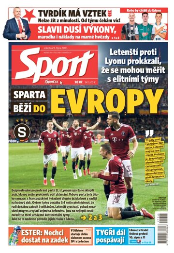 Obálka e-magazínu Sport 23.10.2021