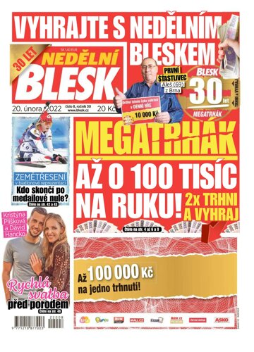 Obálka e-magazínu Nedělní Blesk 20.2.2022