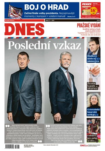 Obálka e-magazínu MF Dnes 27.1.2023