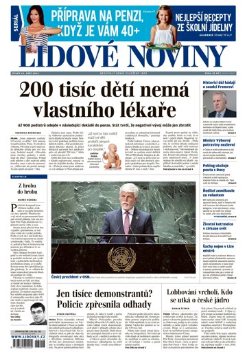 Obálka e-magazínu Lidové noviny 19.9.2023