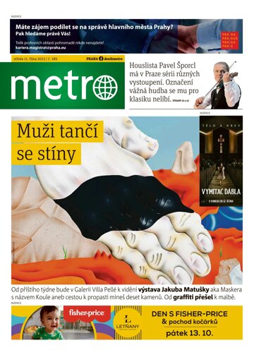Obálka e-magazínu deník METRO 11.10.2023