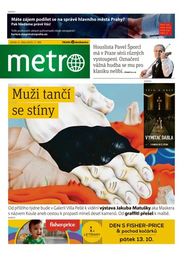 Obálka e-magazínu deník METRO 11.10.2023