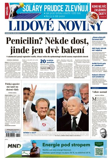 Obálka e-magazínu Lidové noviny 16.10.2023