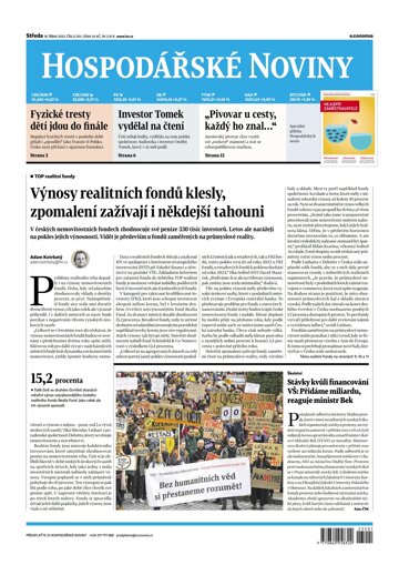 Obálka e-magazínu Hospodářské noviny 201 - 18.10.2023