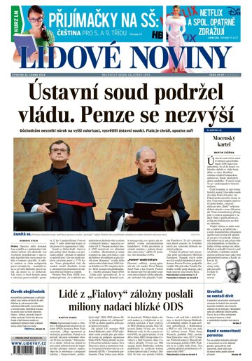 Obálka e-magazínu Lidové noviny 25.1.2024