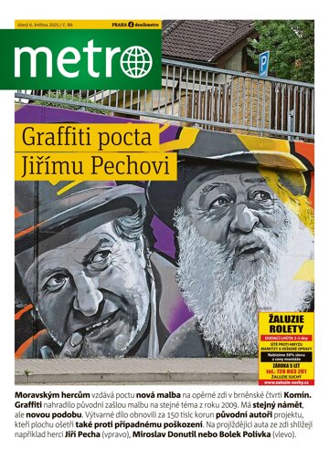 Obálka e-magazínu deník METRO 6.5.2025