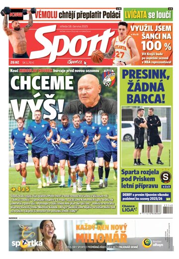 Obálka e-magazínu Sport 18.6.2025