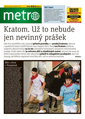 Obálka e-magazínu deník METRO 14.7.2026