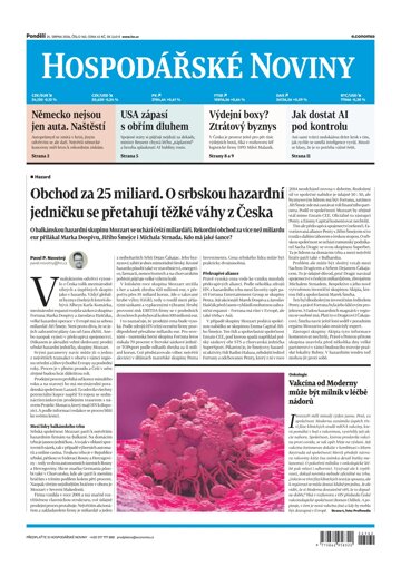 Obálka e-magazínu Hospodářské noviny 162 - 24.8.2026