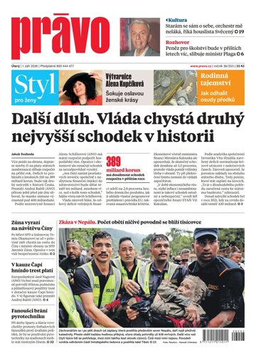 Obálka e-magazínu Deník Právo 1.9.2026
