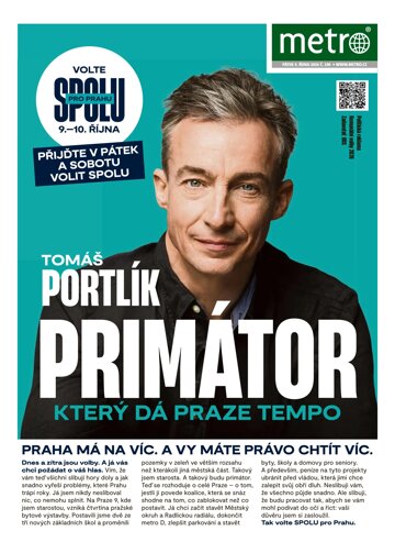 Obálka e-magazínu deník METRO 9.10.2026