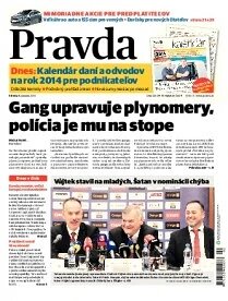 Obálka e-magazínu Pravda 8. 1. 2014