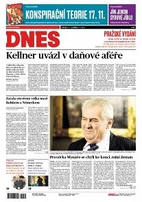 Obálka e-magazínu MF Dnes 8.11.2014