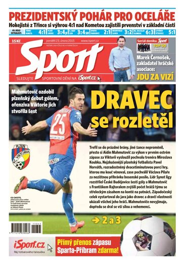 Obálka e-magazínu Sport 23.2.2015