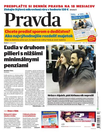 Obálka e-magazínu Pravda 25.3.2015