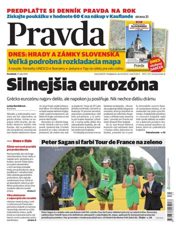 Obálka e-magazínu Pravda 27.7.2015