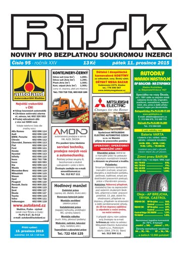 Obálka e-magazínu Risk 95/2015