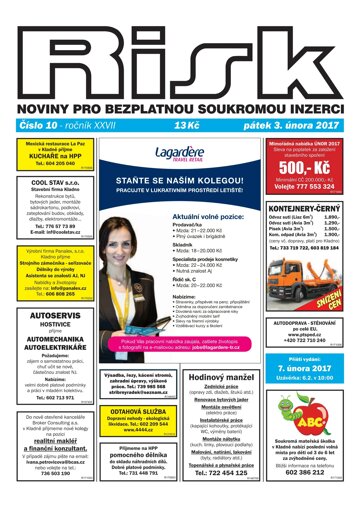 Obálka e-magazínu Risk 10/2017