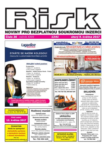 Obálka e-magazínu Risk 36/2017