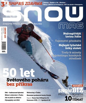 Obálka e-magazínu SNOW 103 - říjen 2017