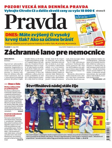 Obálka e-magazínu Pravda 14. 5. 2018