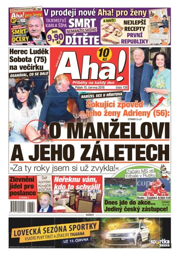 Obálka e-magazínu AHA! 15.6.2018